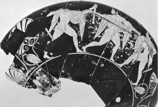 CUP, FRAGMENTS (ATHENIAN, RED-FIGURE)