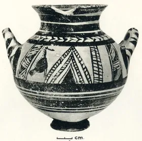 AMPHORISKOS (CYPRIOT, MYCENAEAN STYLE, WHITE PAINTED)
