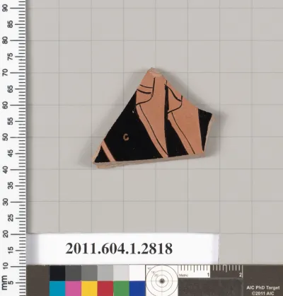 Terracotta fragment of a kylix (drinking cup)