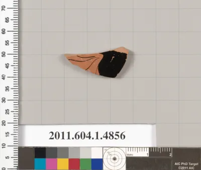 Terracotta fragment of a kylix (drinking cup)