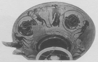 CUP B (ATHENIAN, BLACK-FIGURE)