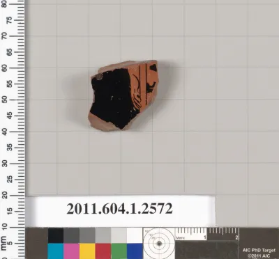 Terracotta fragment of a kylix (drinking cup)