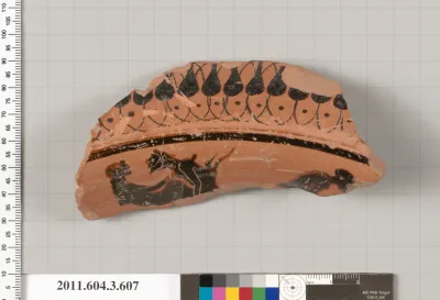 Terracotta fragment of a column-krater (bowl for mixing wine and water)