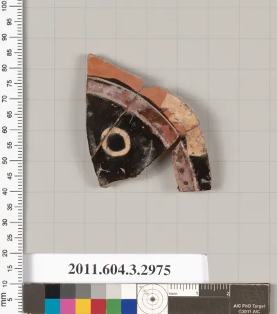 Terracotta fragment of a closed shape