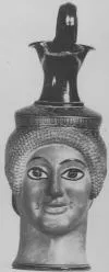 FIGURE VASE, OINOCHOE (ATHENIAN, RED-FIGURE)