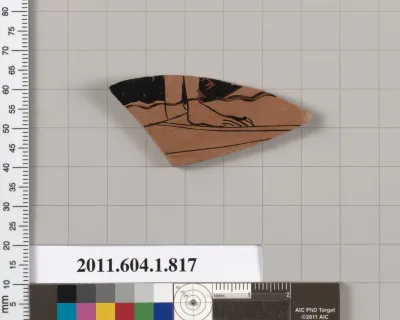 Terracotta fragment of a kylix (drinking cup)