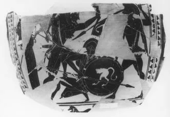 HYDRIA, FRAGMENT (ATHENIAN, BLACK-FIGURE)