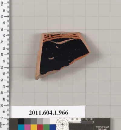 Terracotta fragment of a kylix (drinking cup)