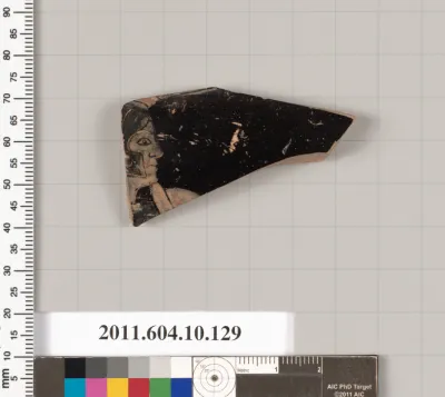 Terracotta fragment of a closed shape