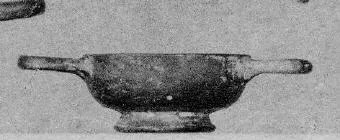 CUP, STEMLESS (ATHENIAN, BLACK GLAZE)