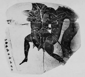 KRATER, COLUMN, FRAGMENT (ATHENIAN, BLACK-FIGURE)