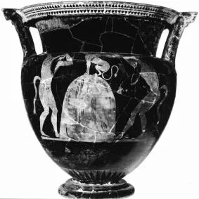 KRATER, COLUMN (ATHENIAN, RED-FIGURE)