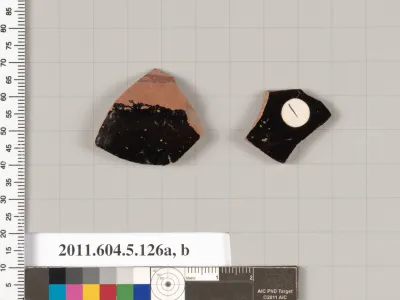 Terracotta fragments of stemless kylikes (drinking cups)