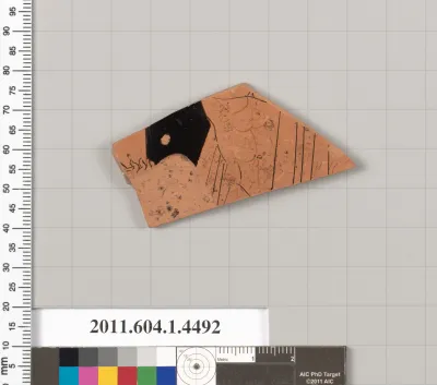 Terracotta fragment of a kylix (drinking cup)