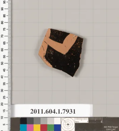 Terracotta fragment of a kylix (drinking cup)