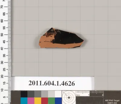 Terracotta fragment of a kylix (drinking cup)