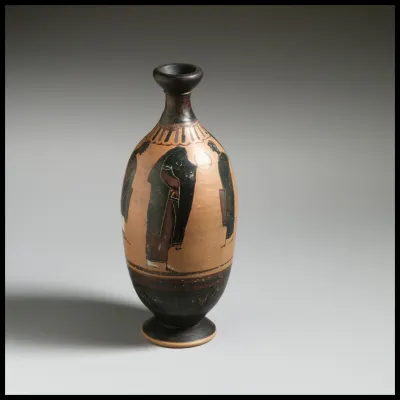 Terracotta lekythos (oil flask)