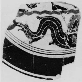 CUP, FRAGMENTS (LACONIAN, BLACK-FIGURE)