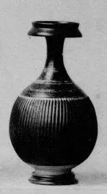BOTTLE (SOUTH ITALIAN, GNATHIAN, BLACK GLAZE)