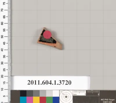 Terracotta fragment of a kylix (drinking cup)