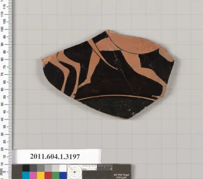 Terracotta fragment of a kylix (drinking cup)