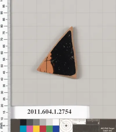 Terracotta fragment of a kylix (drinking cup)