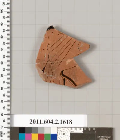 Terracotta fragment of a skyphos (deep drinking cup)