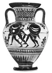 AMPHORA, NECK (ATHENIAN, BLACK-FIGURE)
