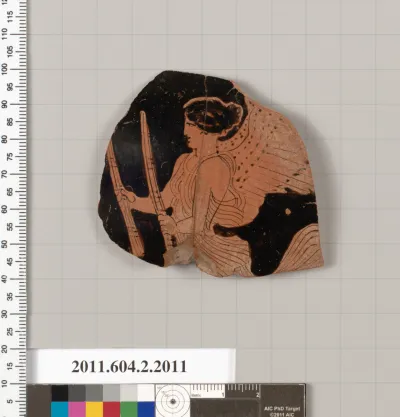 Terracotta fragment of an oinochoe: chous (jug)