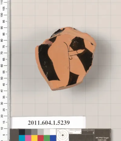 Terracotta fragment of a kylix (drinking cup)