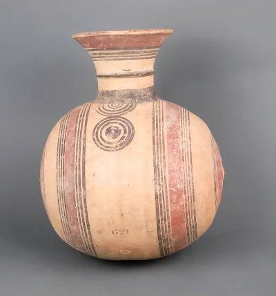 Jug, barrel-shaped
