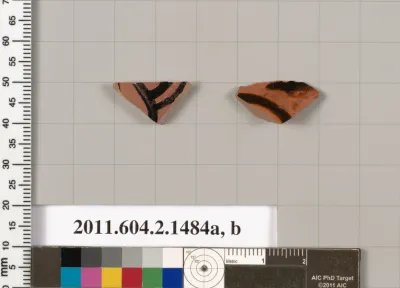 Terracotta fragments of skyphoi (deep drinking cups)