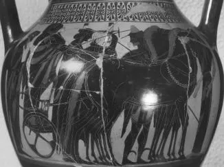 AMPHORA, BELLY, TYPE B (ATHENIAN, BLACK-FIGURE)