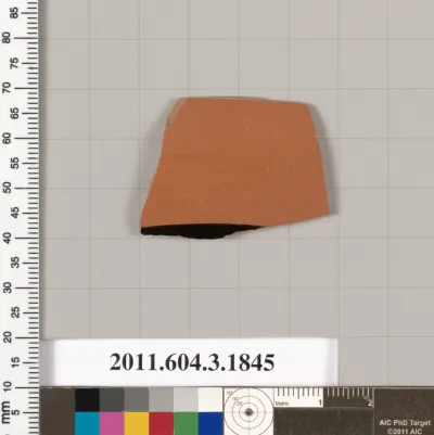 Terracotta fragment of a kylix: Lip cup (drinking cup)