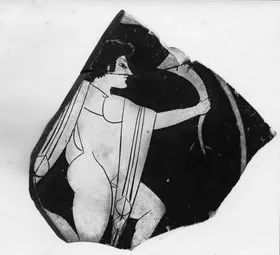 CUP B, FRAGMENT (ATHENIAN, RED-FIGURE)