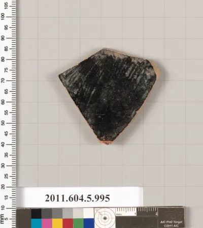 Terracotta fragment of a kylix (drinking cup)