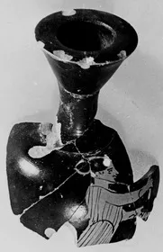 LEKYTHOS, SQUAT, FRAGMENT (ATHENIAN, RED-FIGURE)