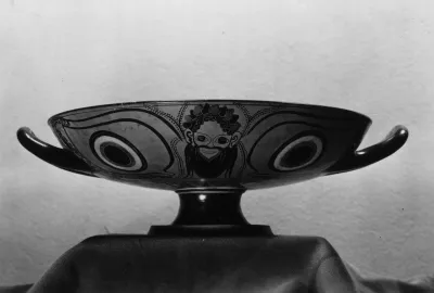 Kylix with Mask of Dionysus and Gorgon's Head Medallion