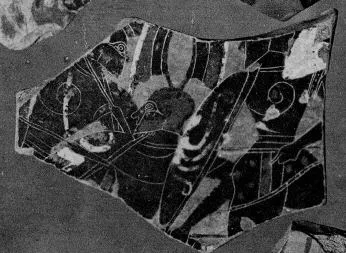 LEKANIS, FRAGMENT (ATHENIAN, BLACK-FIGURE)