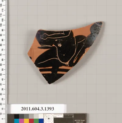 Terracotta fragment of a skyphos (deep drinking cup)