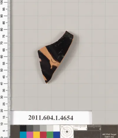 Terracotta fragment of a kylix (drinking cup)