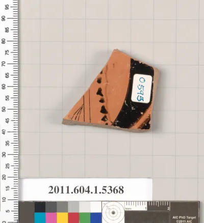 Terracotta fragment of a kylix (drinking cup)