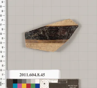 Terracotta fragment of an undetermined closed shape