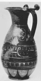 OLPE (ETRUSCO-CORINTHIAN, BLACK POLYCHROME)