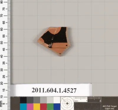 Terracotta fragment of a kylix (drinking cup)