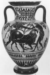 AMPHORA, NECK (ATHENIAN, BLACK-FIGURE)