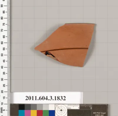 Terracotta fragment of a kylix: Lip cup (drinking cup)