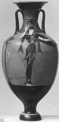 AMPHORA, PANATHENAIC PRIZE (ATHENIAN, BLACK-FIGURE)