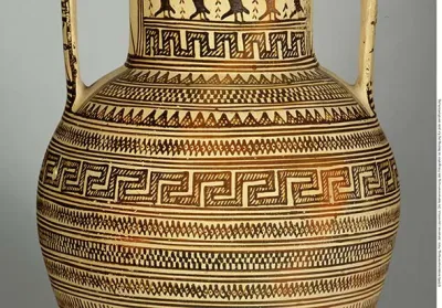 Spätgeometrische Amphora (Attisch-geometrische Amphora)