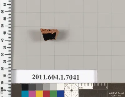 Terracotta fragment of a kylix (drinking cup)